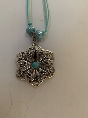 Handcrafted Floral Medallion Necklace